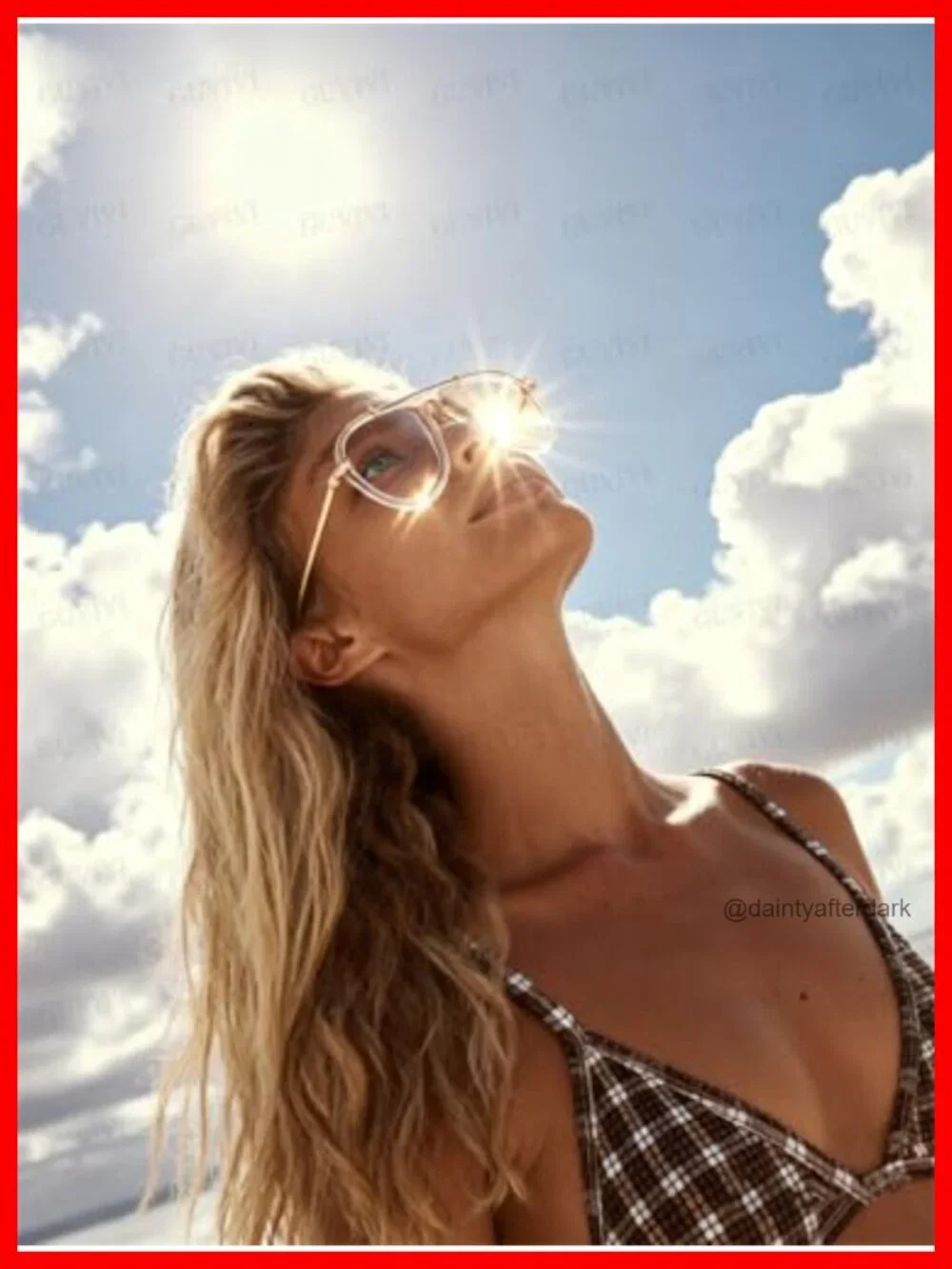 Oversized Aviator Sunglasses Gold Metal Retro 70s Tangle-Free UV Protection